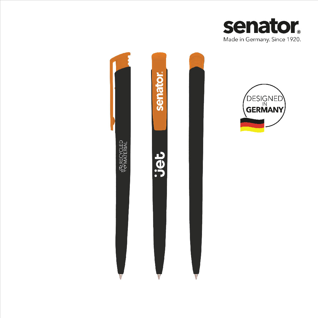 Plastic - Eco Friendly Ball Pens_2109 Jet Eco Ball Pen_Black Orange