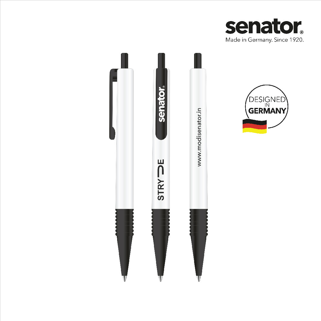 Plastic - Standard Ball Pens_1982 Stryde Ball Pen_White Black