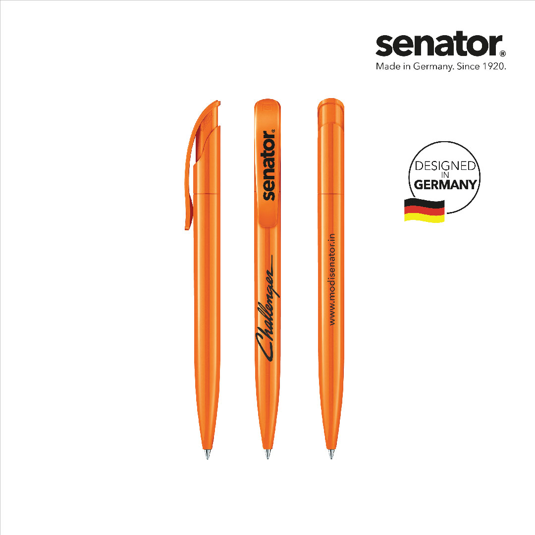 Plastic - Standard Ball Pens_2416_Challenger_Full Orange