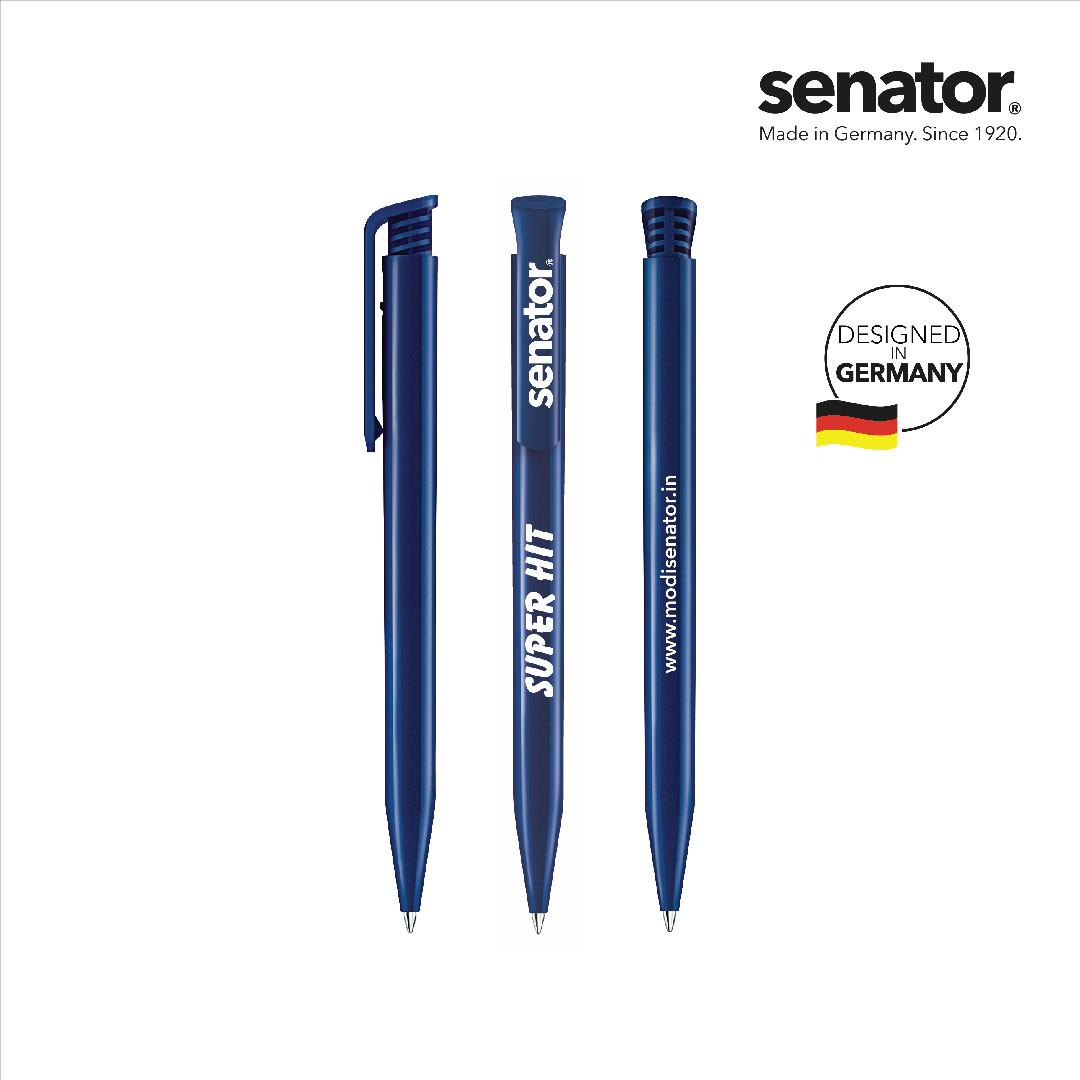 Plastic - Standard Ball Pens_2883 Super Hit Basic Ball Pen_Full Dark Blue