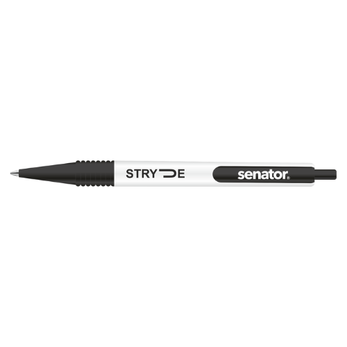 White Black Stryde Ball Pen